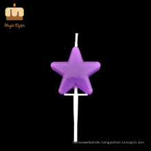 Trending Products 100% Natural Wax Star Candles for Party Birthday Cakes